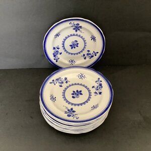 SPODE COPELAND SPODES GLOUCESTER Blue Set Of 10 Bread & Butter / Desserts EUC!!